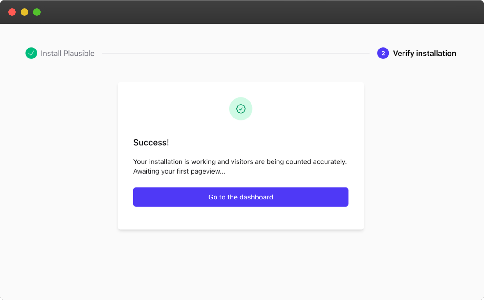 verifying wp installation with plausible verifying wp installation with plausible